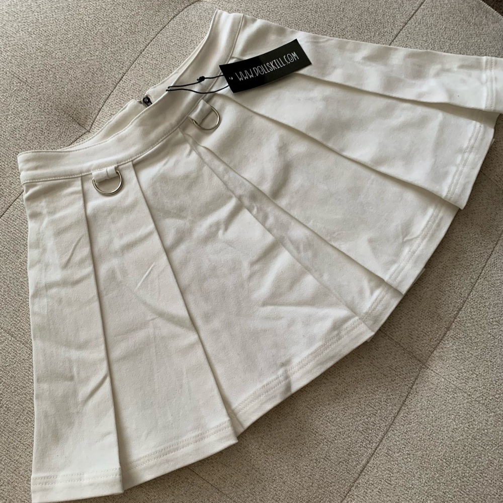 DOLLS KILL pleated mini skirt